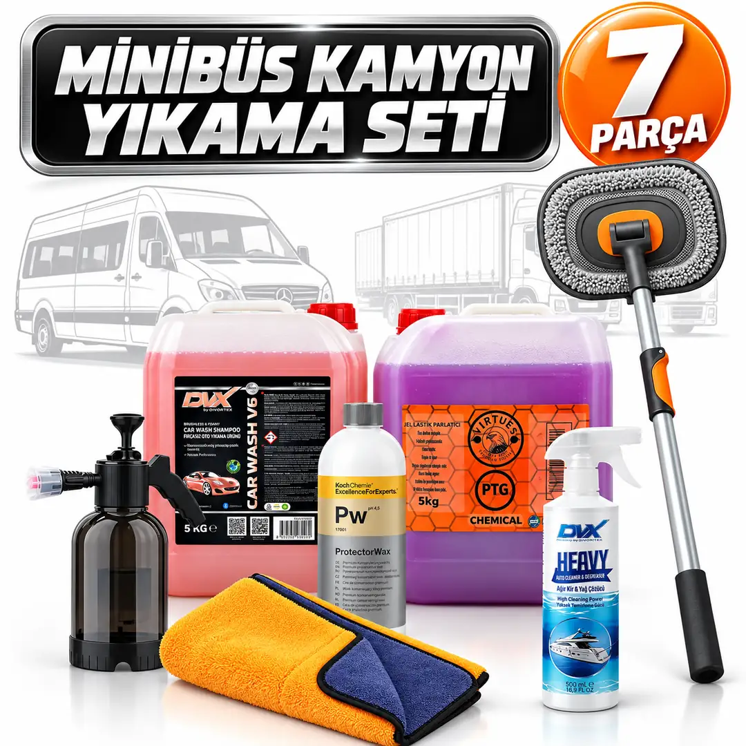 Minibüs-Kamyon Yıkama Seti 7 Parça
