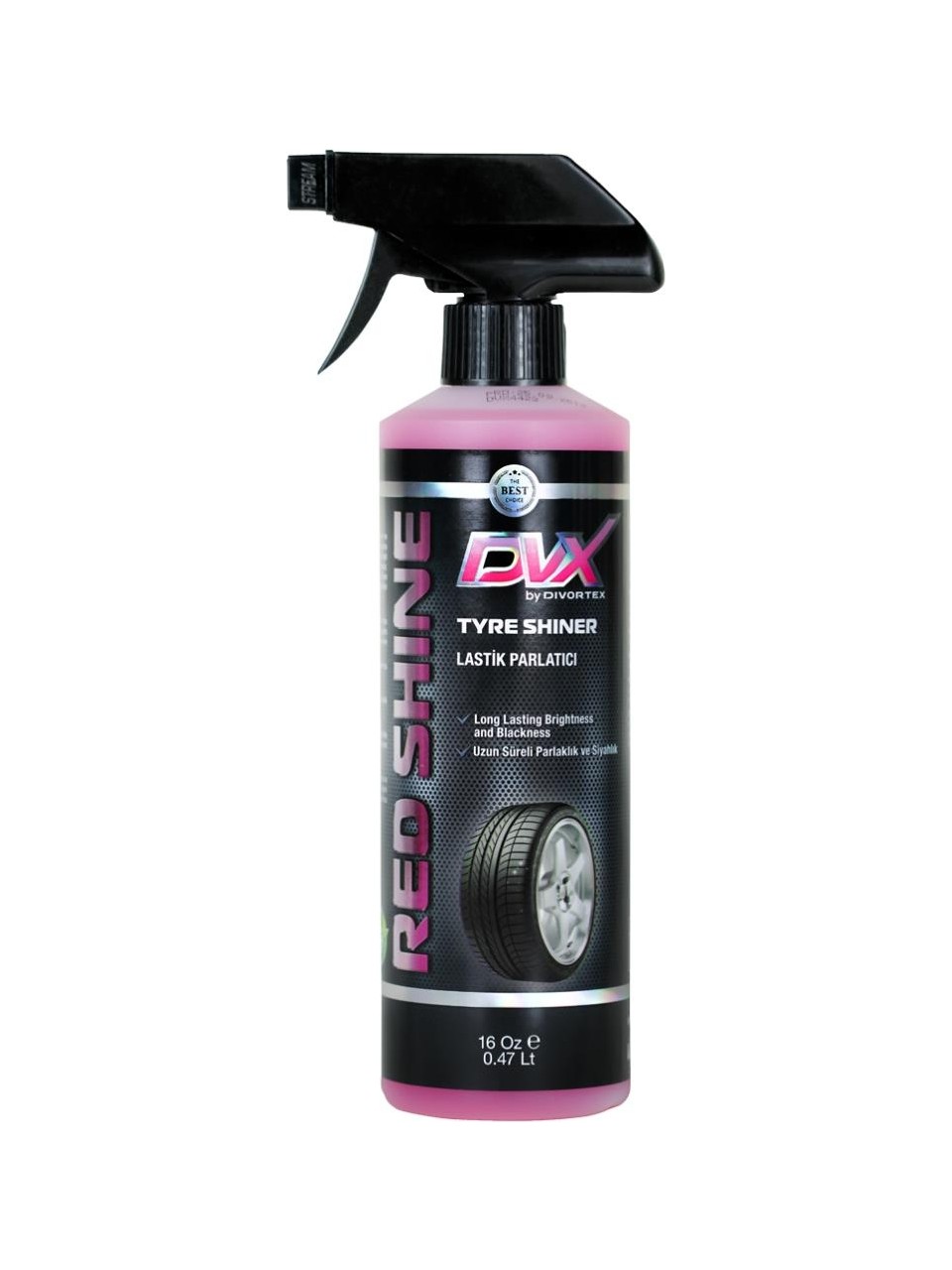 Dıvortex Red Shıne Lastik Parlatıcı Ve Siyahlatıcı 500 Ml