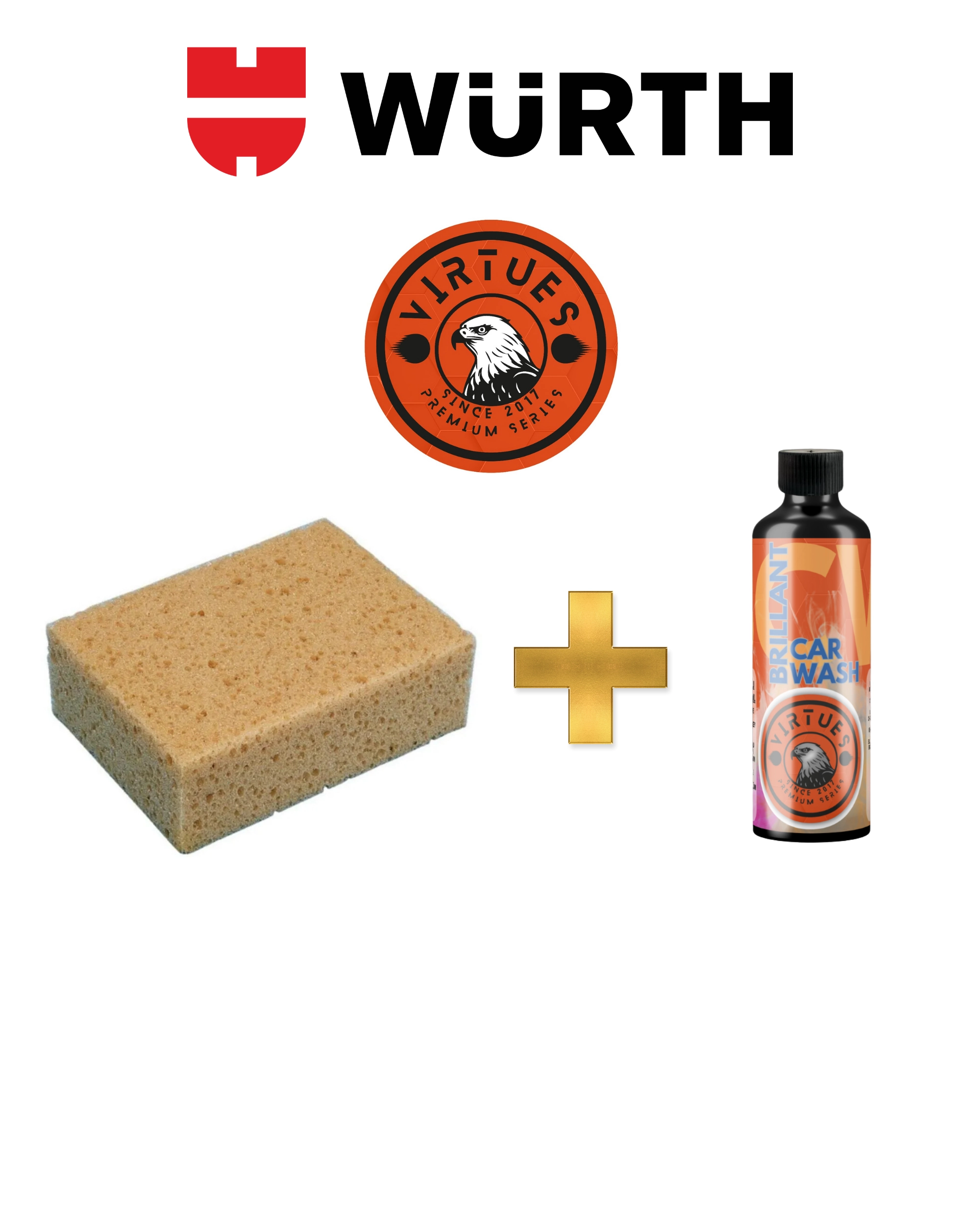 Würth Yıkama Süngeri + Virtues Ph Nötr Şampuan 