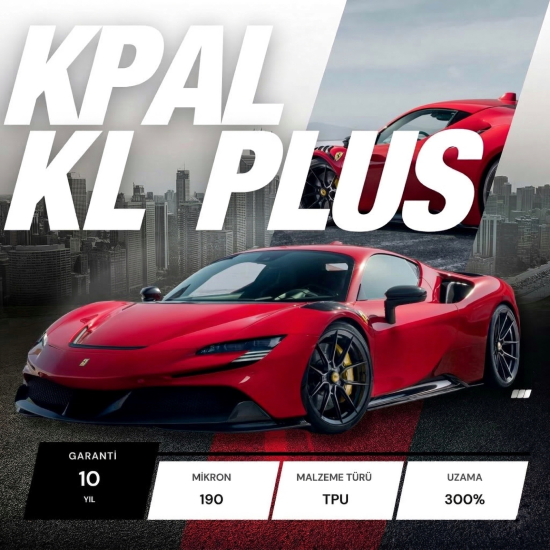KPAL KL PLUS TPU PPF 190 MİKRON 10 YIL GARANTİ