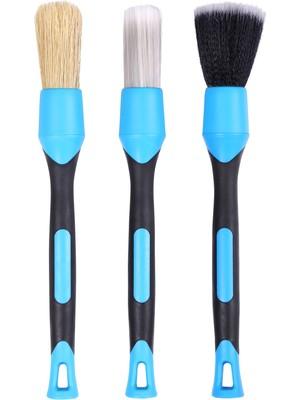 Mavi Siyah Premium Seri Detay Fırçası 3+1 Set