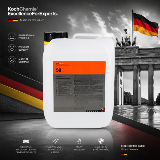 Koch Chemie Sil Silicon & Wachsentferner 5L Silicone Remover, Soluble in water Koch Chemie Sil Silicon & Wachsentferner 5L Silicone Remover, Soluble in water