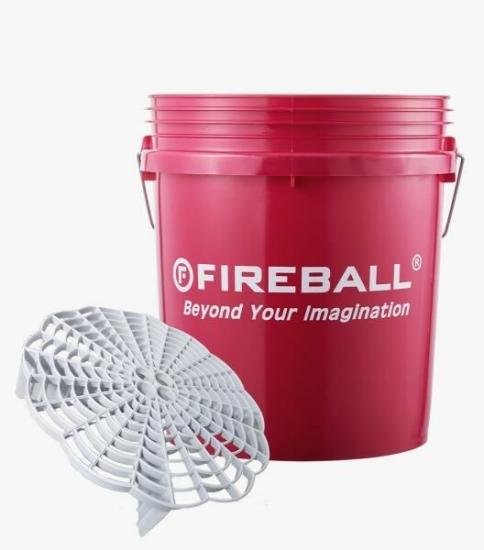 Fireball Bucket Yıkama Kovası + Grit Guard (KIRMIZI)