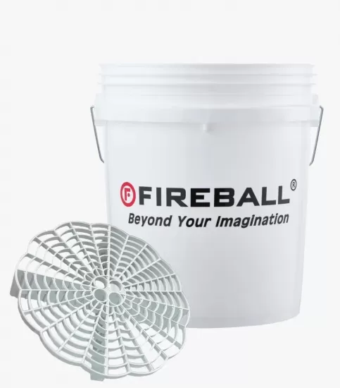 Fireball Bucket Yıkama Kovası + Grit Guard (BEYAZ)