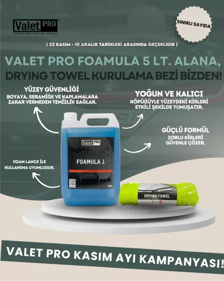 Valet Pro Foamula 1 Ph Nötr Yıkama Köpüğü 5lt.