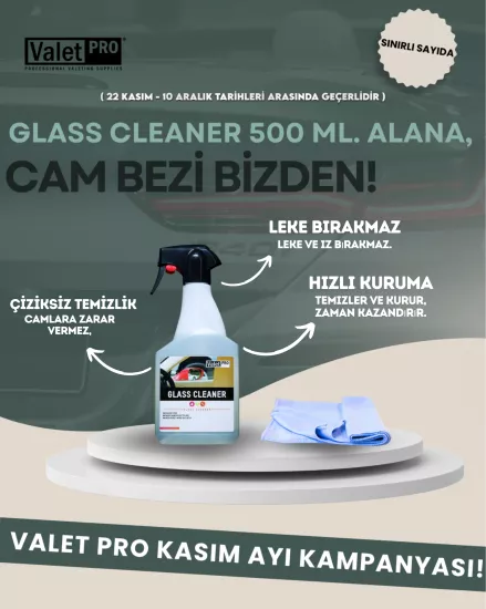 Valet Pro Cam Temizleme Glass Cleaner 500 ml.