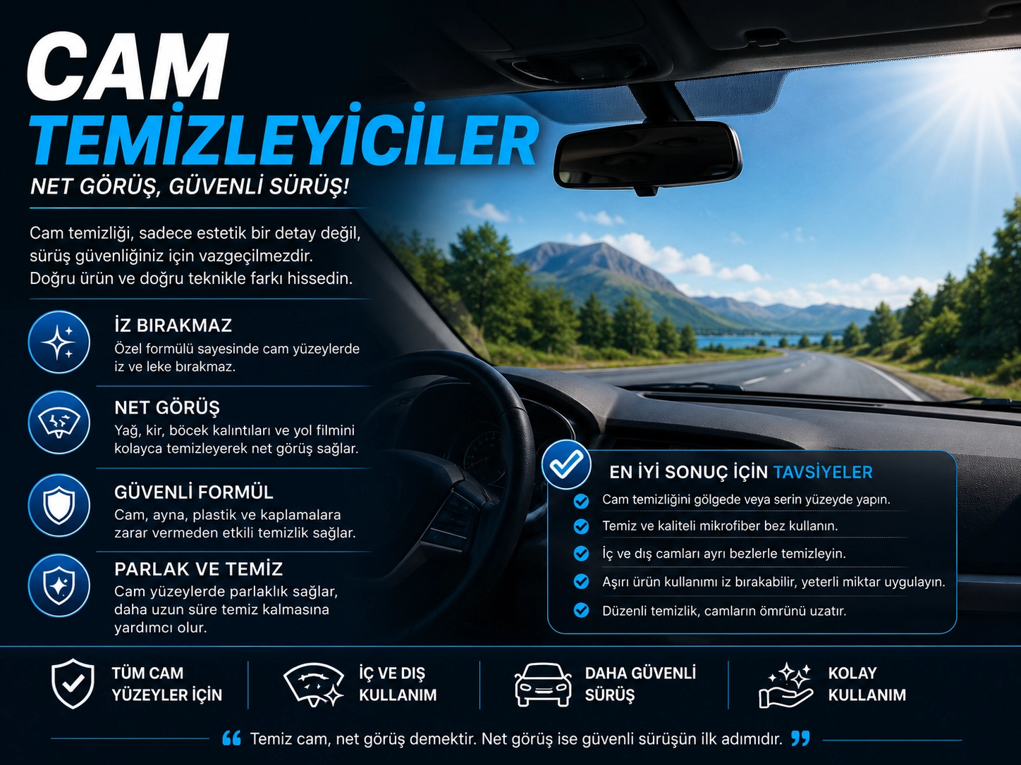 Cam Temizleyici Ürünler