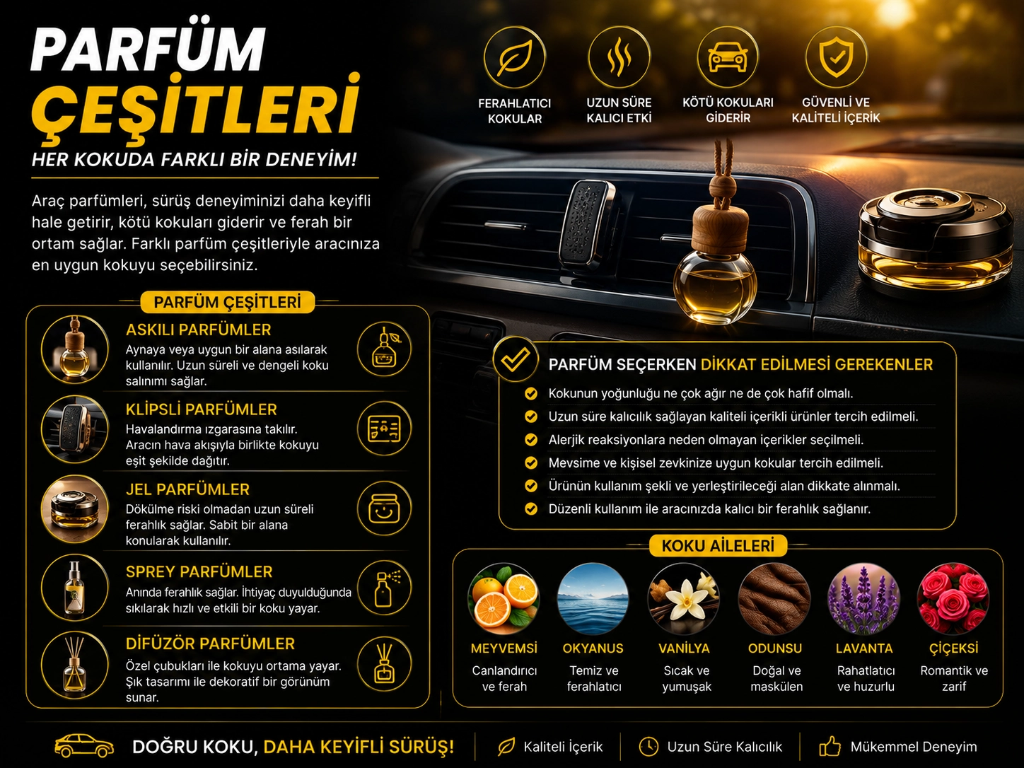 Parfüm ve Koku Çeşitleri